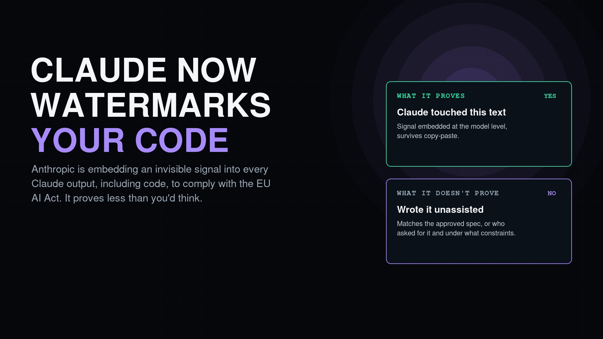 Claude Now Puts an Invisible Watermark on Everything It Writes - Including Your Code